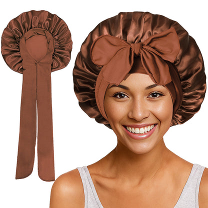 Double Layered Silk Satin hair cap