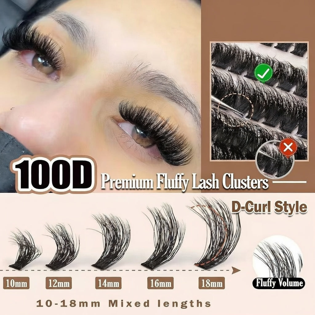 ZENOVA 100D Eyelash Kit