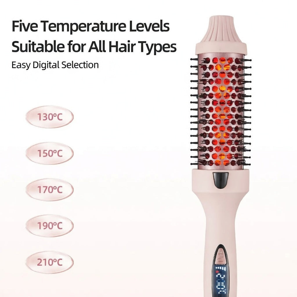 3-in-1 Pro Negative Ion Two PTC Heaters Thermal Brush