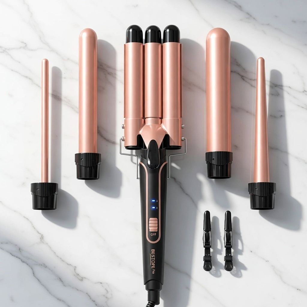 5-in-1 Curling Iron Wand Set