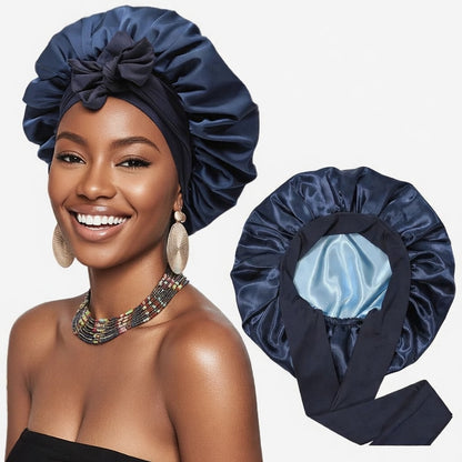 Double Layered Silk Satin hair cap