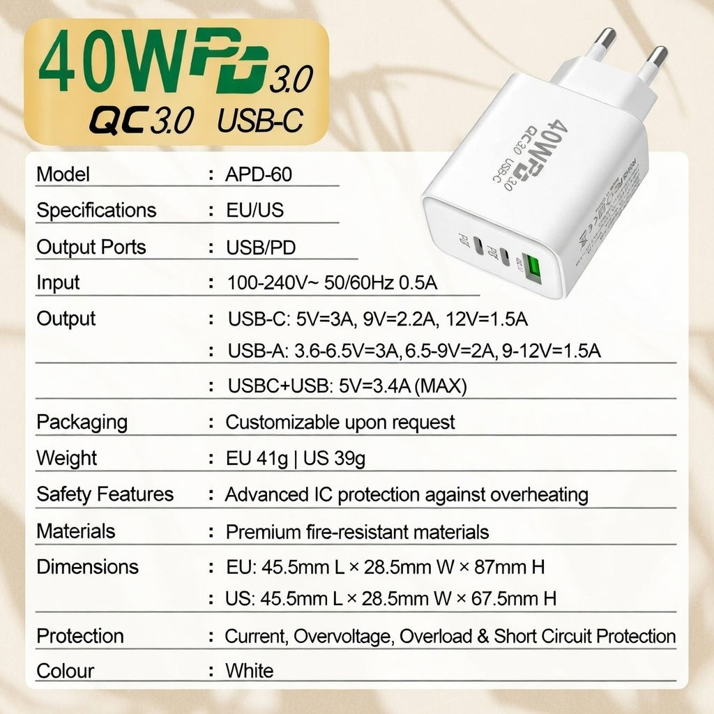 40W Fast Charger - High Power