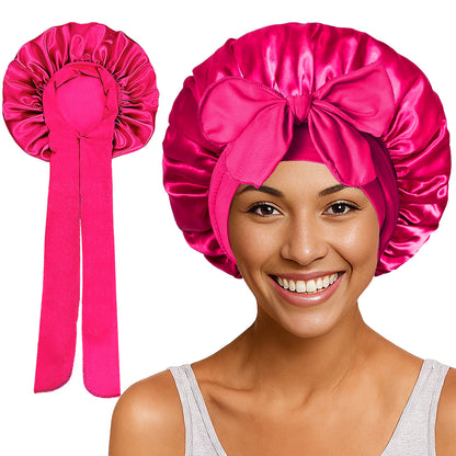 Double Layered Silk Satin hair cap